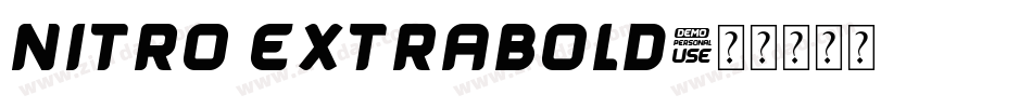 Nitro ExtraBold字体转换